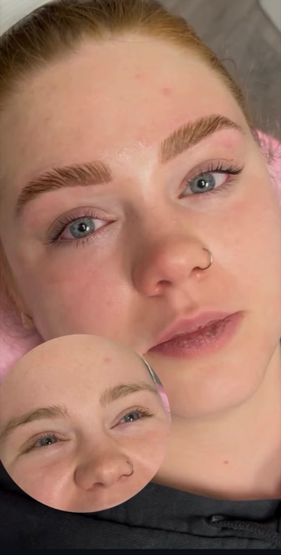 Lash extensions before and after results on a happy customer in Austin, TX