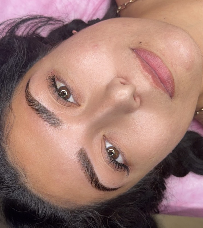 Natural lash lift and tint results by ATX Beauty Empire
